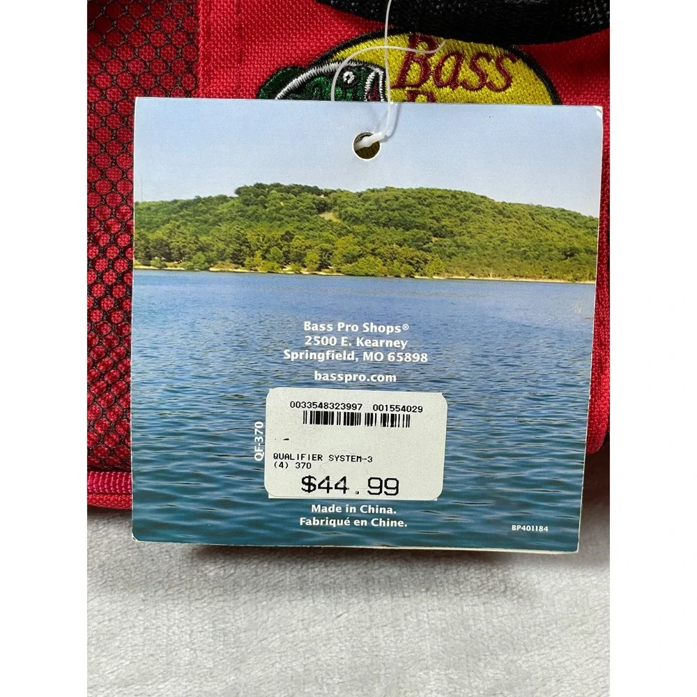 Bass Pro Shops Extreme Qualifier 370 Tackle Bag Fishing Gear Storage Red NWT